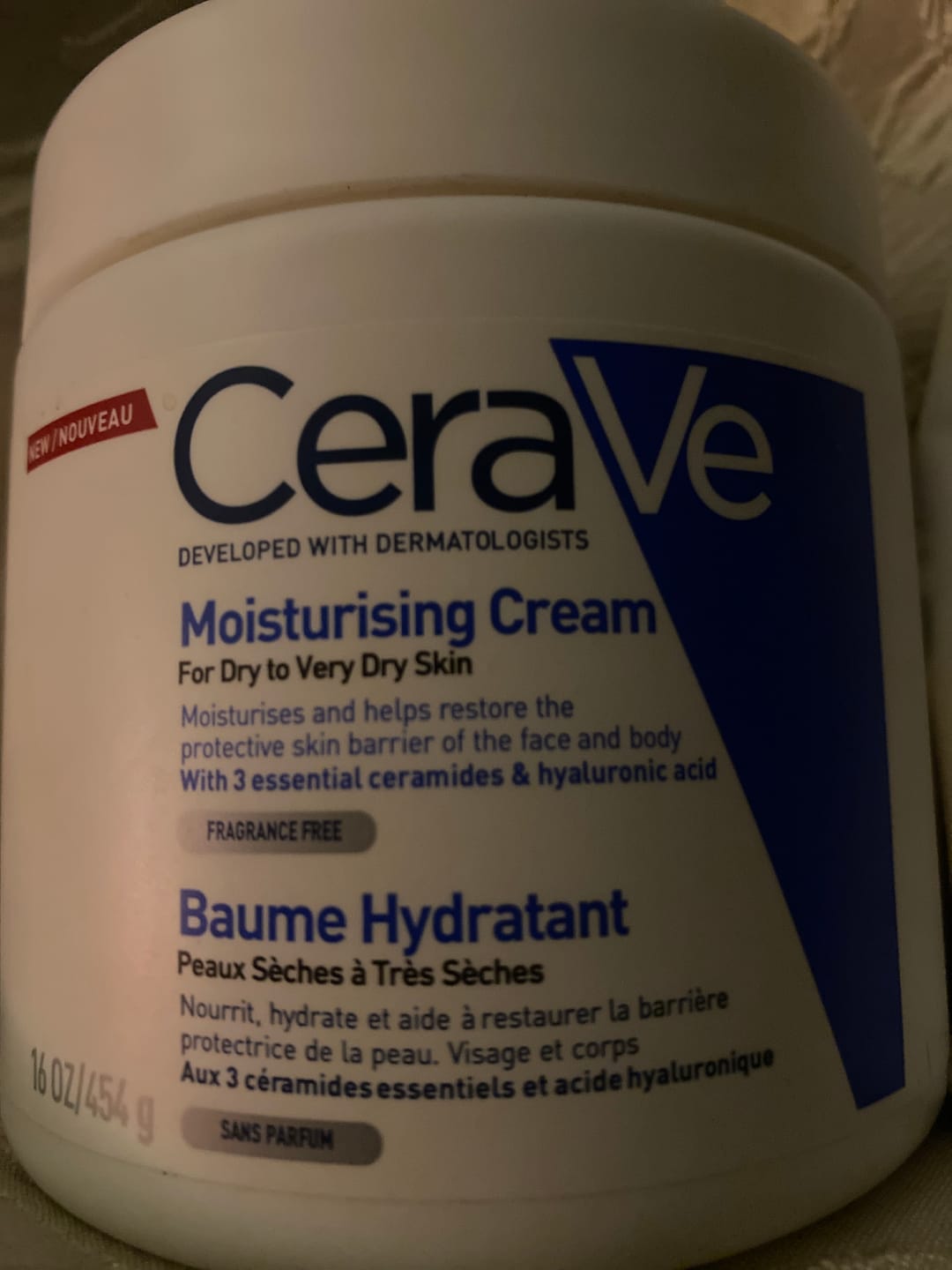 Customer photo review of كريم سيرافي المرطب العميق بالسيراميدات للوجه والجسم (453جم)
