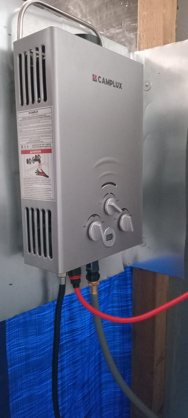 Customer photo review of Camplux BW158GP60 Portable Water Heater