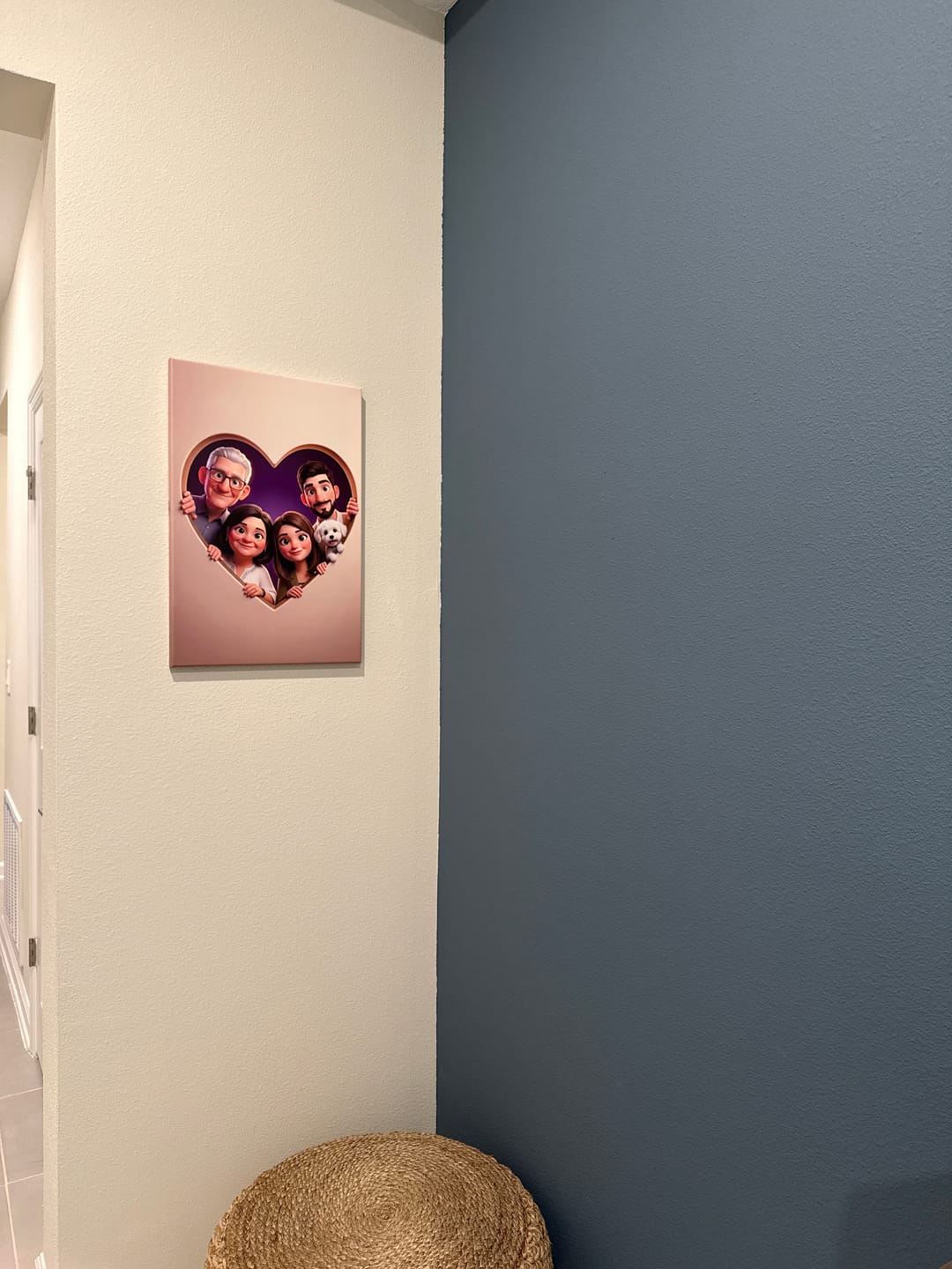 Customer photo review of Personalized Canvas - Animated Heart
