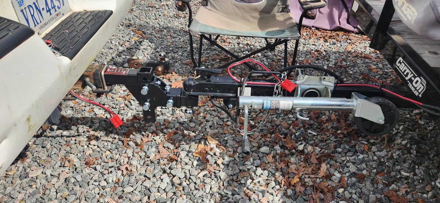 Customer photo review of TYT Adjustable Trailer Hitch 3-in-1 Tri-Ball Mount