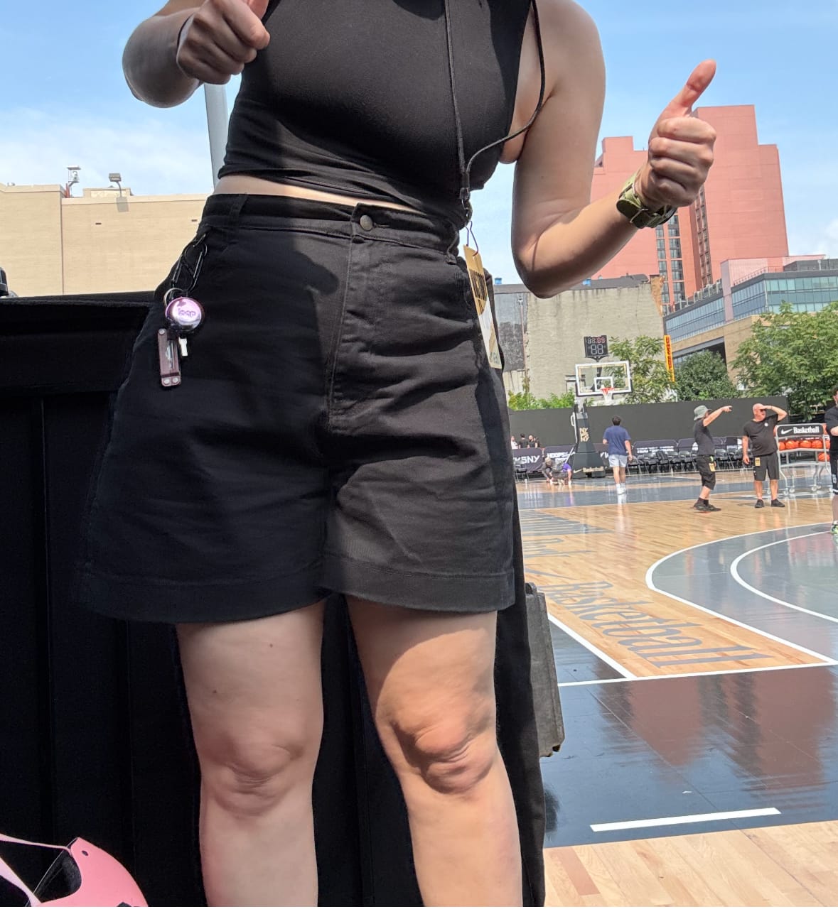 Customer photo review of Utility Shorts