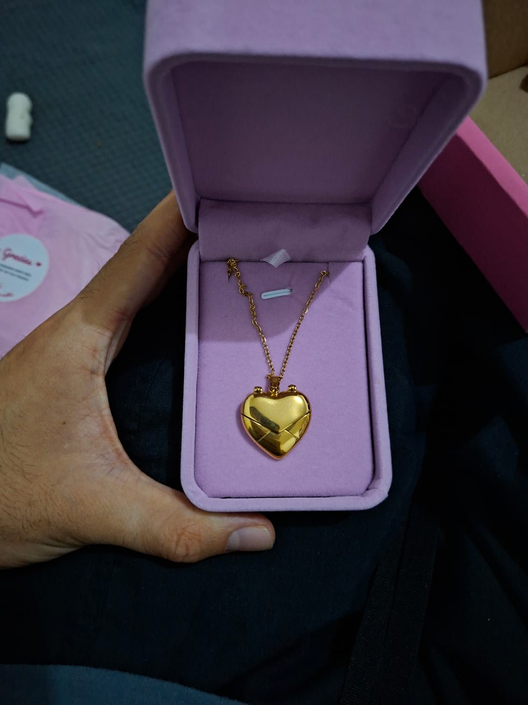 Customer photo review of Cajita de Regalo Petal para Collar y Pulsera