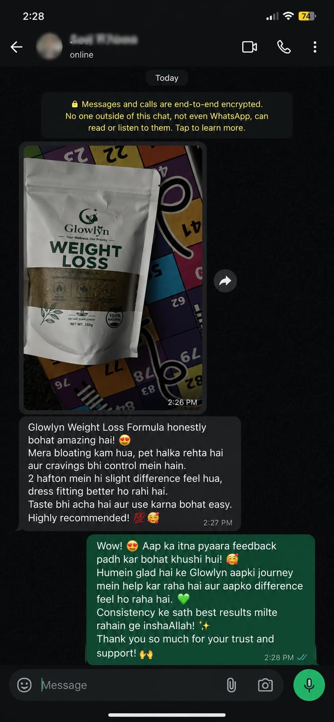 Customer photo review of Glowlyn Fitness Formula – Fit, Slim & Confident | 250g