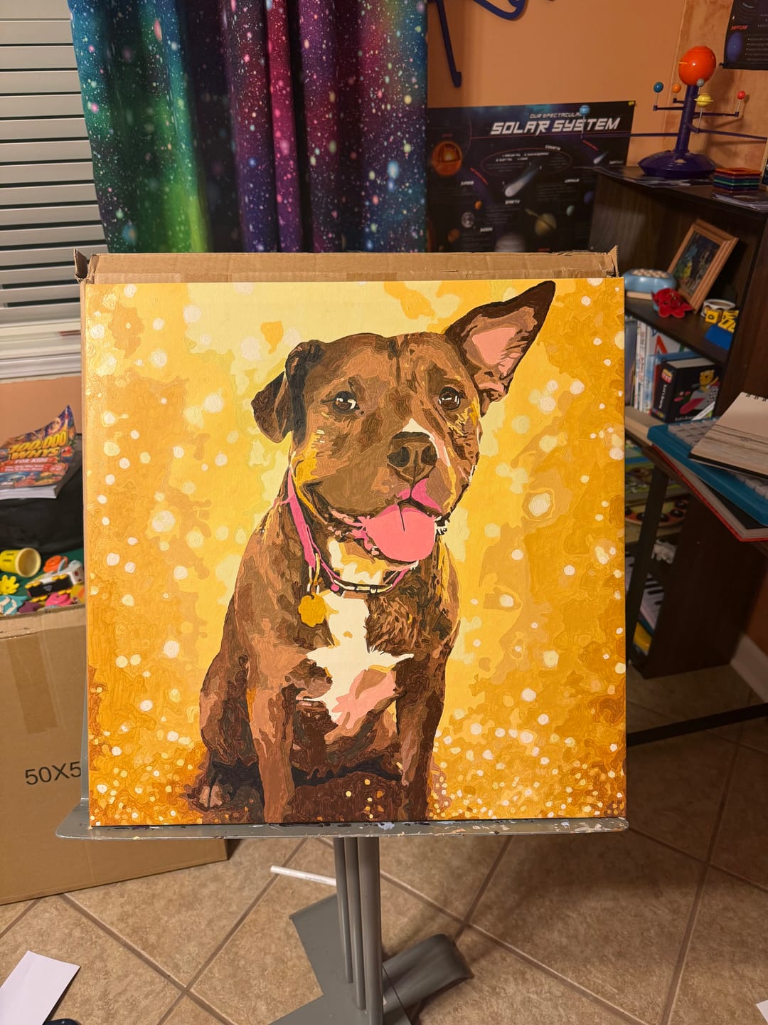 Customer photo review of Multi-Size Custom Paint by Numbers Kit