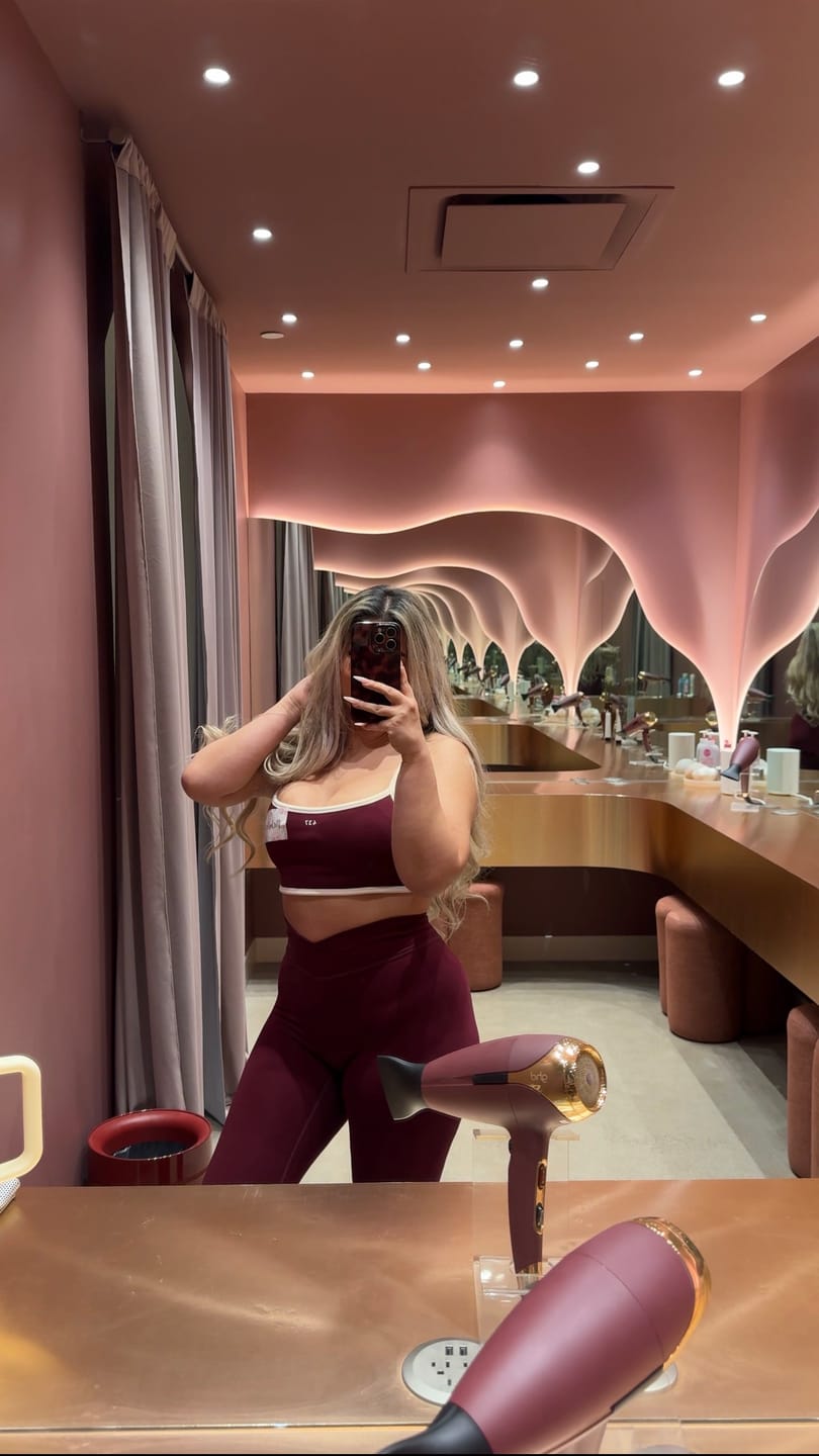 Customer photo review of The Micro Bra Black Cherry & Cream