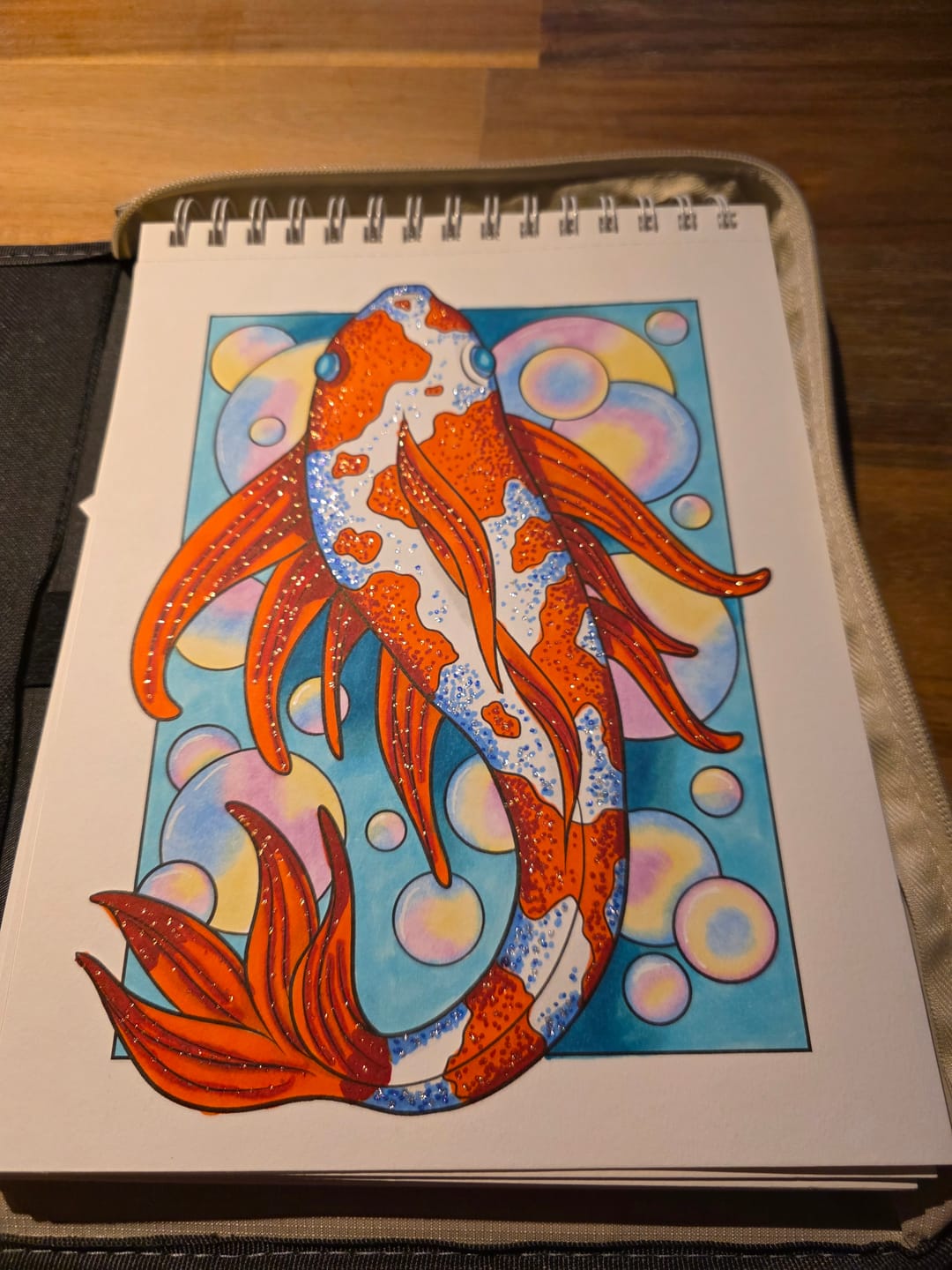 Customer photo review of Ohuhu Water-Based Glitter Metallic Marker Pens, 12 Shimmer Colors