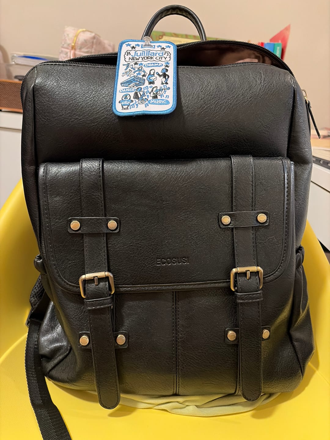 Customer photo review of Scarlett Flip Zipper Vegan 15.6-Inch Backpack