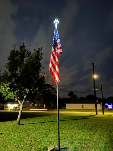 Customer photo review of 5' x 8' American Flag