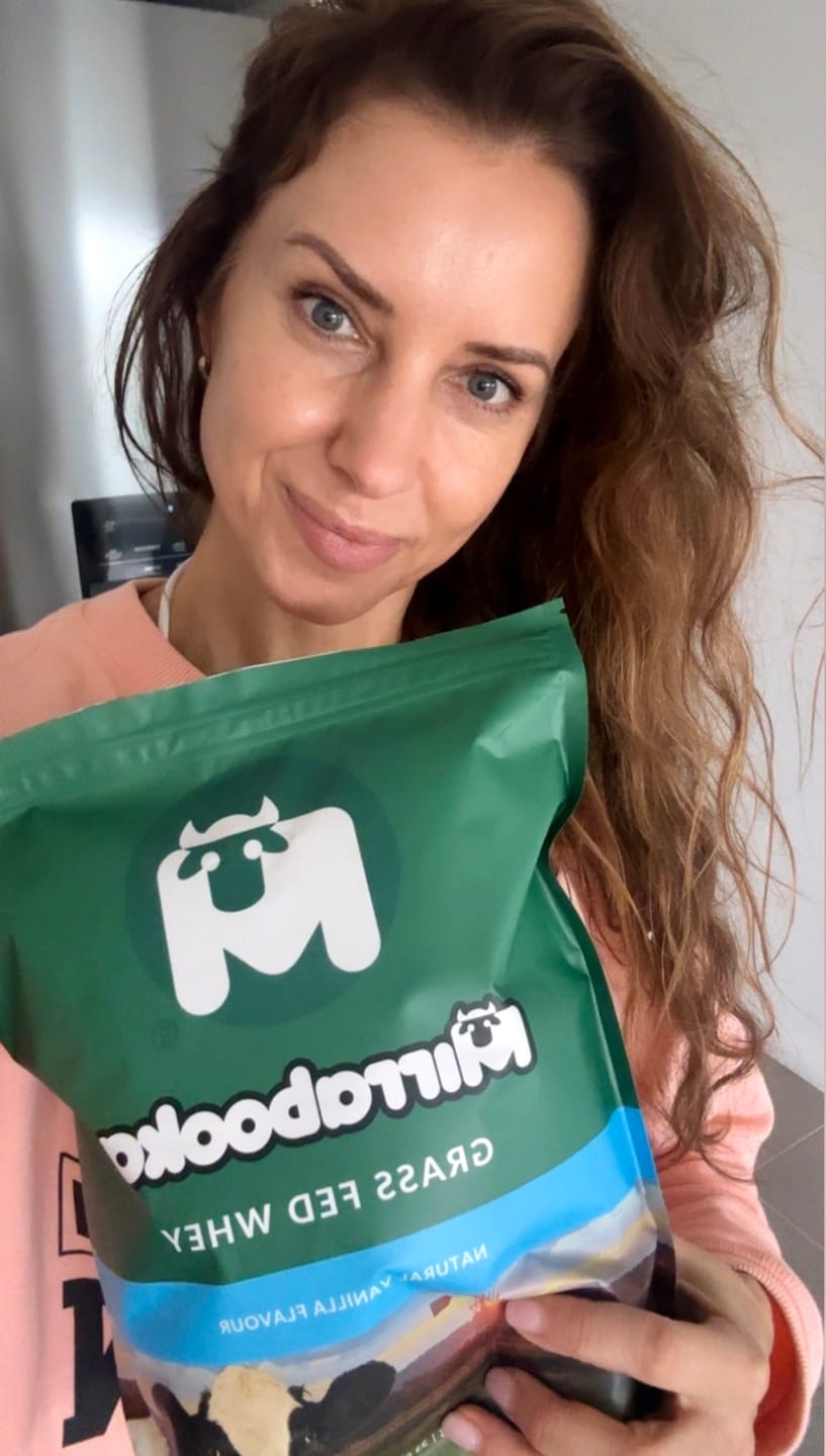 Customer photo review of Grass Fed Whey Protein Vanilla 1kg (33 servings)
