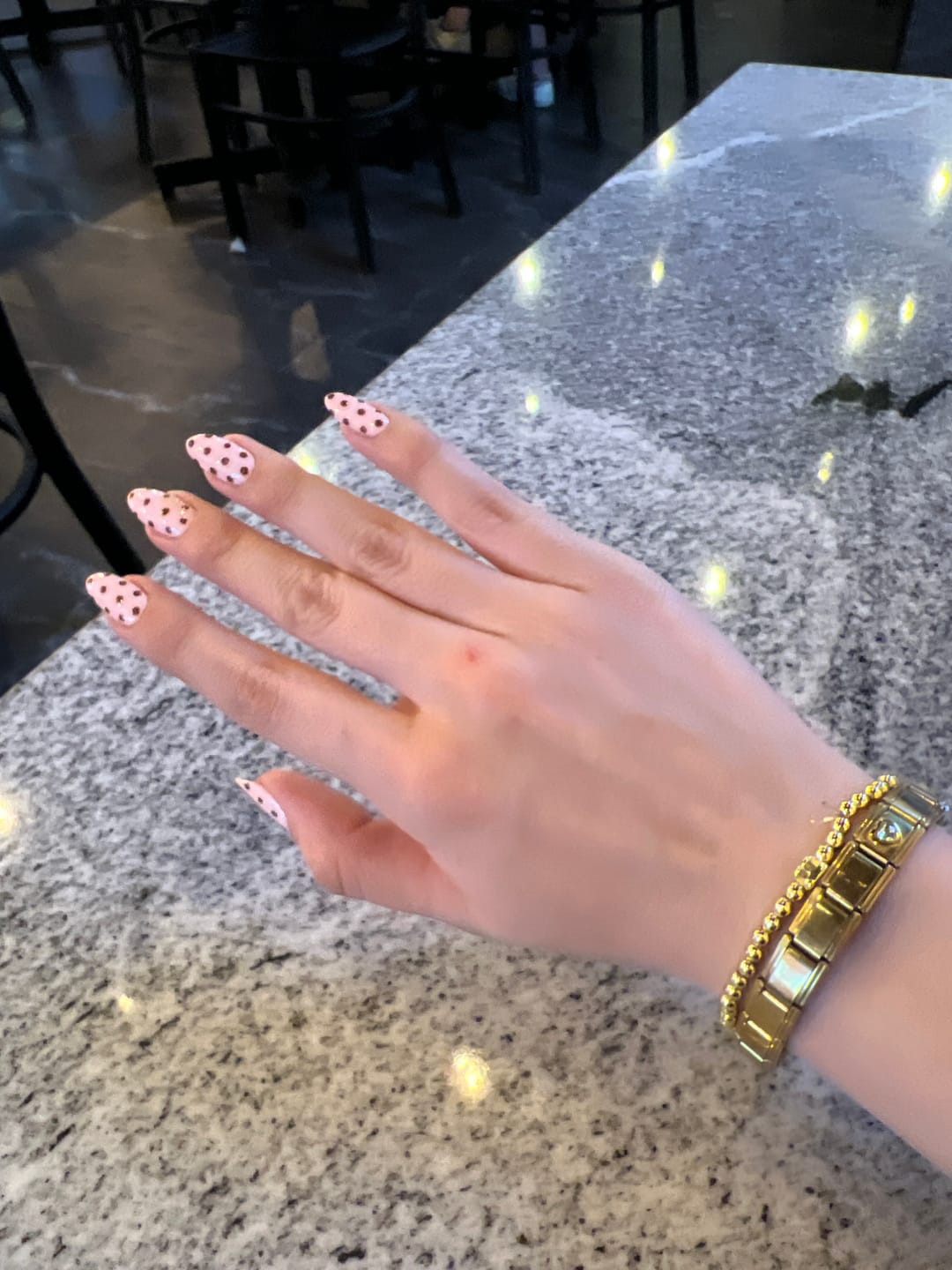 Customer photo review of Charm Dorado Corazon Con Zirconia