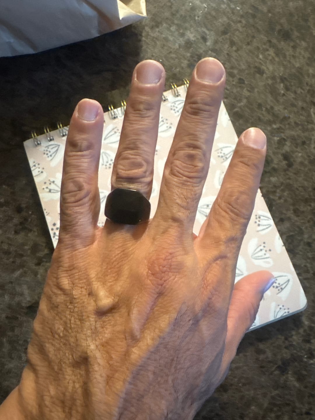 Customer photo review of Anillo Macizo - Acero Inox.