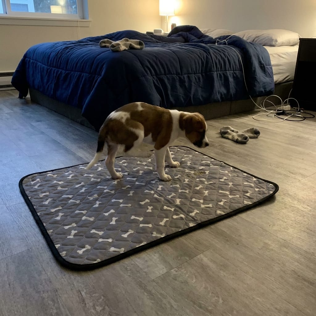 Customer photo review of Tapete Guia para perros