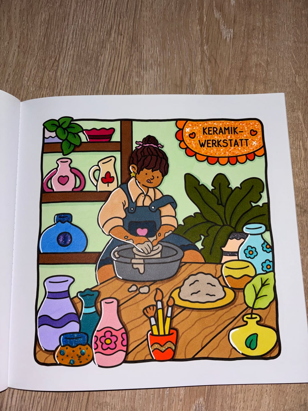 Customer photo review of Ohuhu Water-Based Glitter Metallic Marker Pens, 12 Shimmer Colors