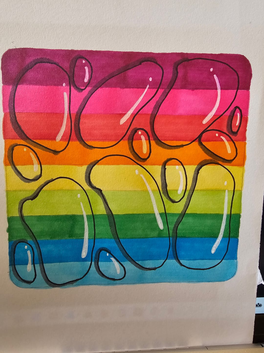 Customer photo review of Ohuhu Honolulu 72 Colors Dual Tips Alcohol Art Markers (New Color Codes)