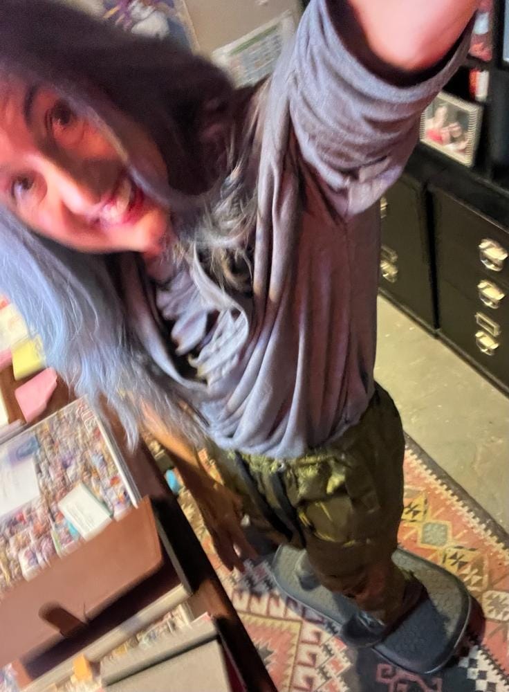 Customer photo review of Plane® Balance Board for Desk and Gyms
