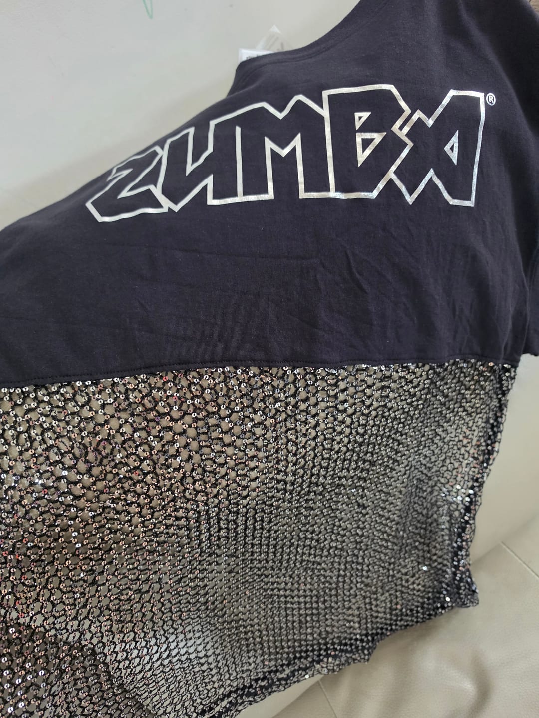 Customer photo review of Rock 'n' Roll Oversized Long Mesh Top