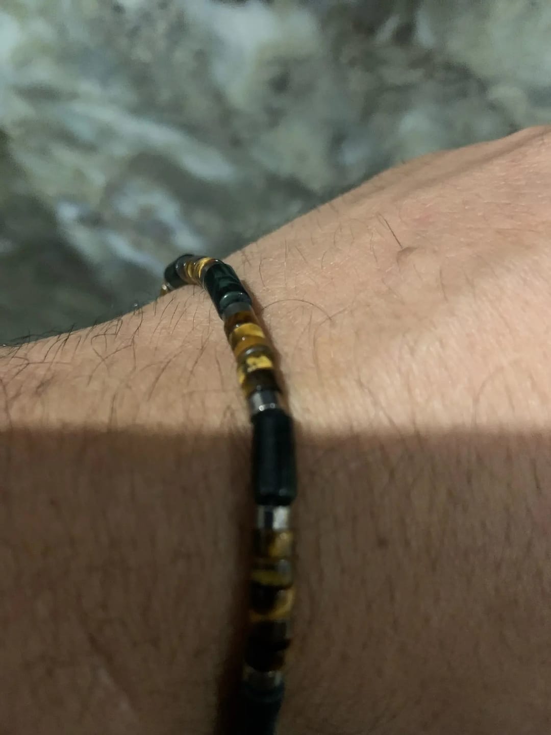 Customer photo review of Eleganto Prosperity Lapis Bracelet