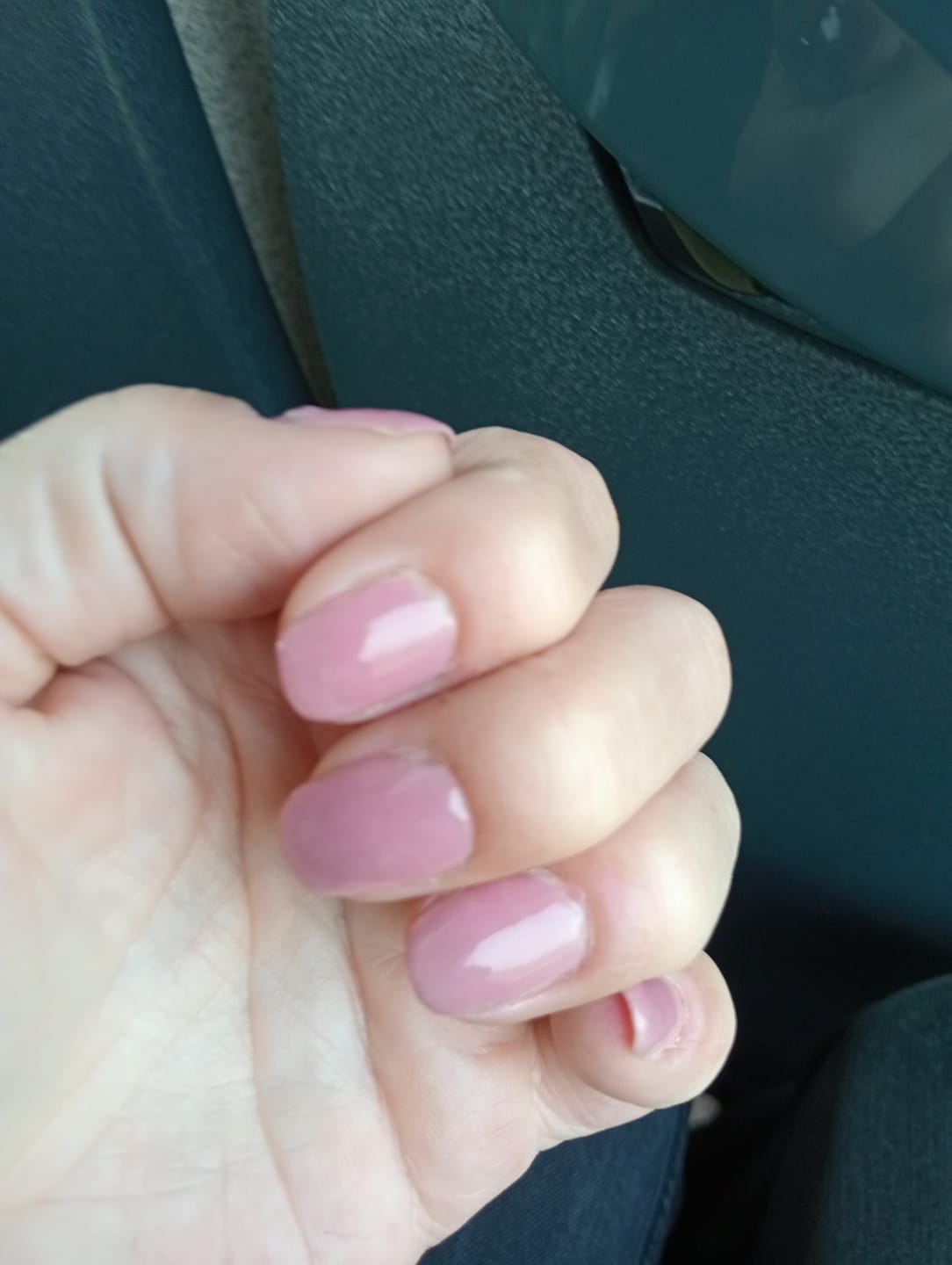 Customer photo review of Baby Pink Dipping Powder