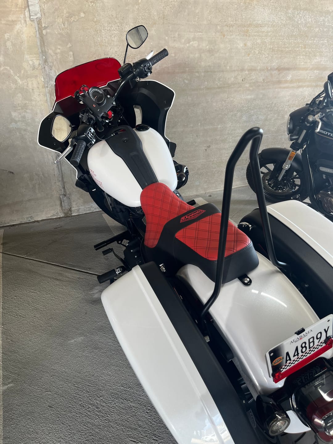 Customer photo review of Iron Born Blade 25" Sissy Bar for Harley Softail Low Rider S FXLRS Matte Black