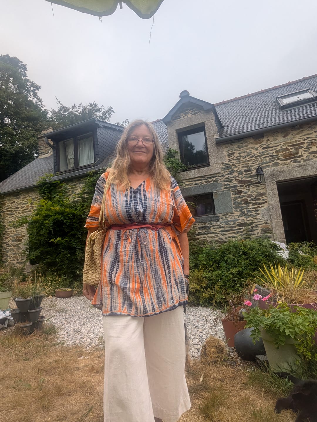 Customer photo review of NEW! Tie Dye Kaftan Short No.05