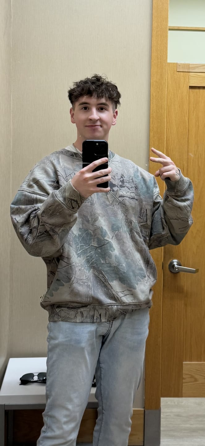 Customer photo review of 5206 - Tree Camo Collection - Crewnecks