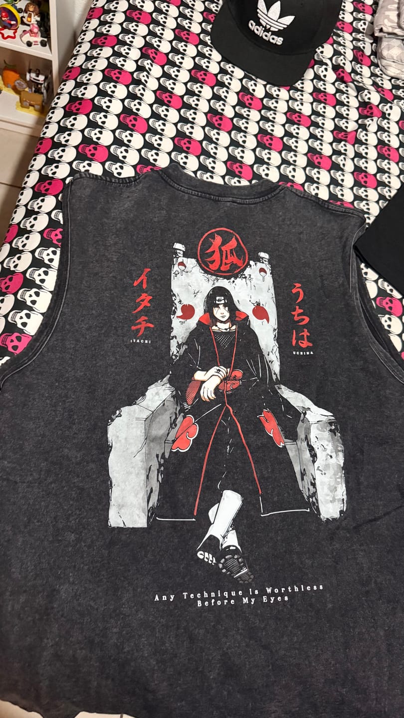 Customer photo review of Camisa Tank Top Uchiha Itachi - Naruto