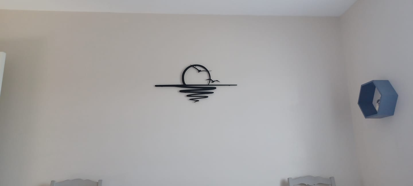 Customer photo review of Décoration murale en métal - Coucher du soleil (SUN.04)