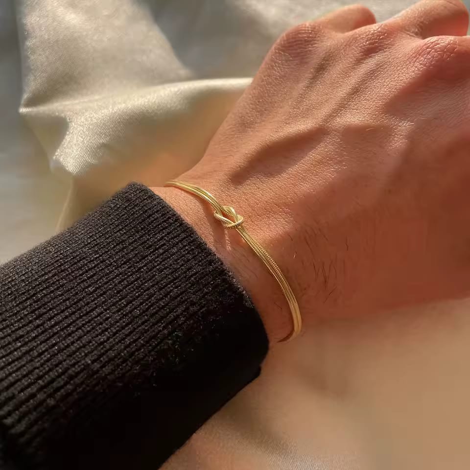 Customer photo review of Forever Knot Bracelet – Meaningful Gift for Couples, Best Friends & Family