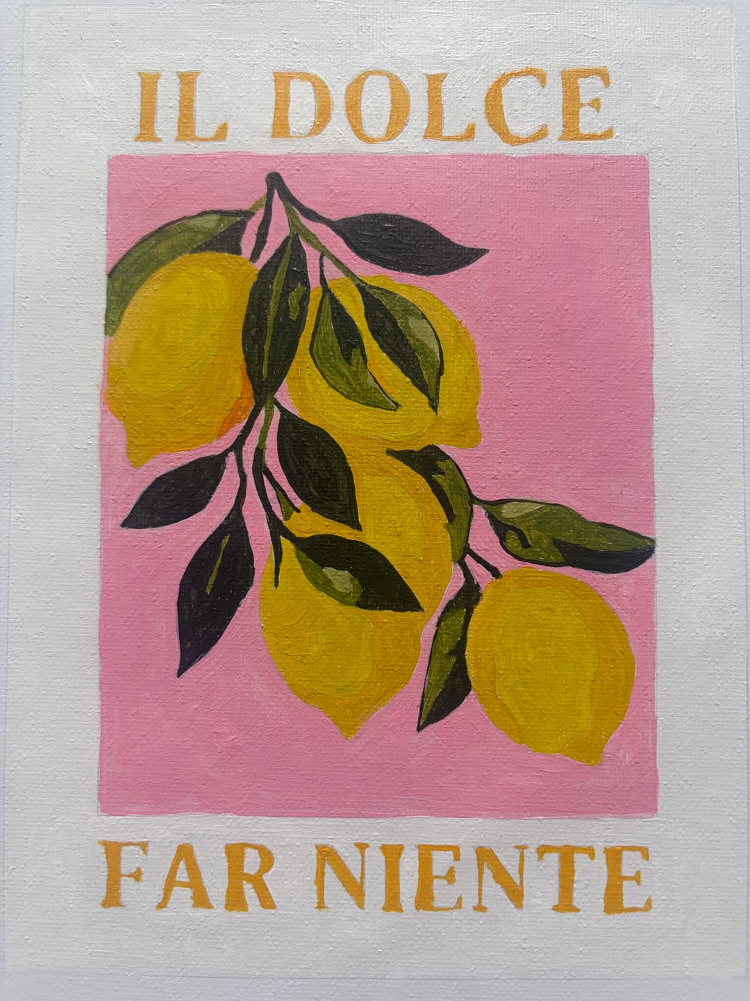 Customer photo review of 6 Mini Paintings - Italian ''Dolce Vita'' Set