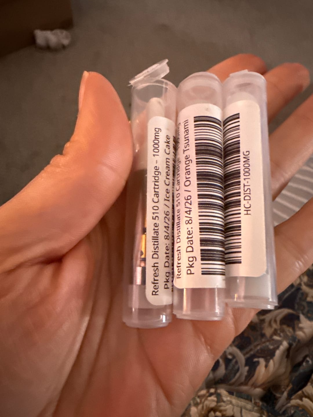Customer photo review of Refresh Distillate 510 Cartridge – 1000mg