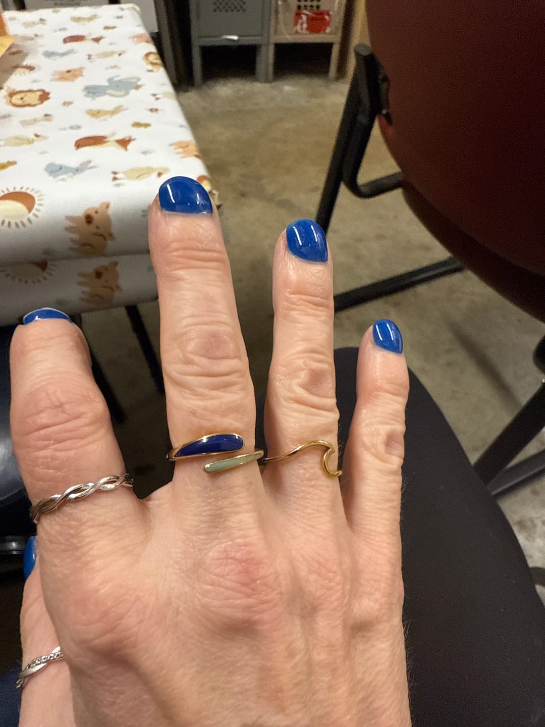 Customer photo review of Safira Blue Wrap Ring
