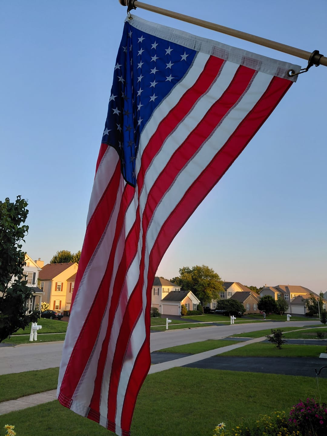 Customer photo review of 3' x 5' American Flag Set
