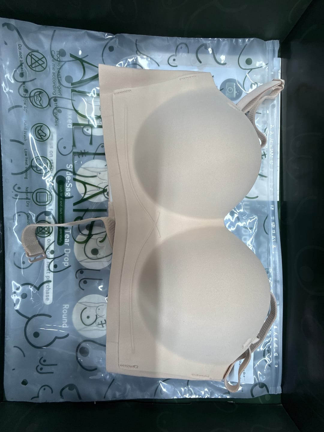 Customer photo review of Daily Softie Multi-way Seamless Bra In Soft Skin