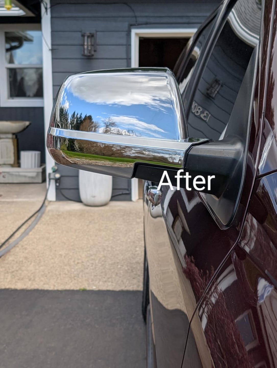 Customer photo review of Toyota Tundra Chrome Mirror Covers Replacement for 2007-2021 Models