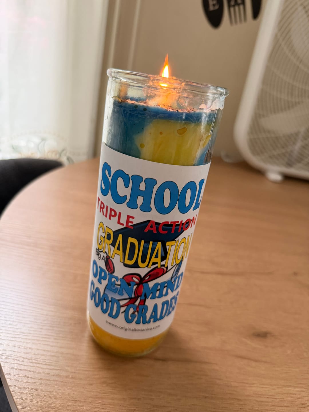 Customer photo review of Success In School Custom Big Al Candle