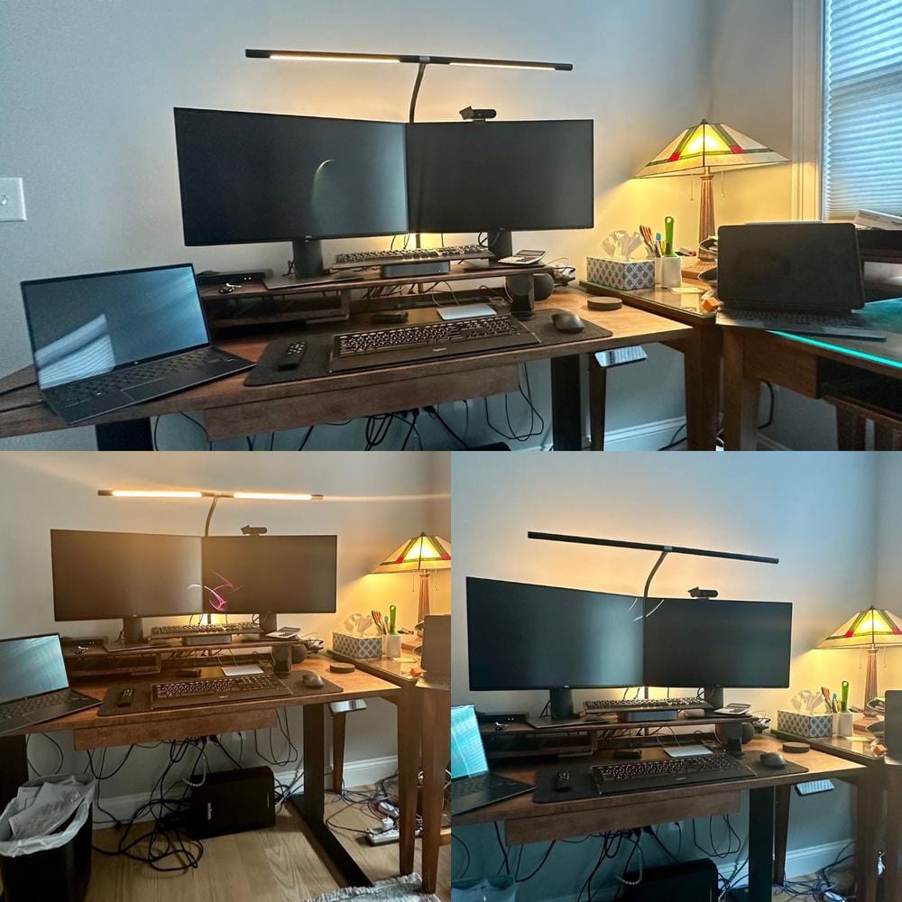 Customer photo review of Illum Desk Light: Versatile Webcam, Task & Ambient Lighting