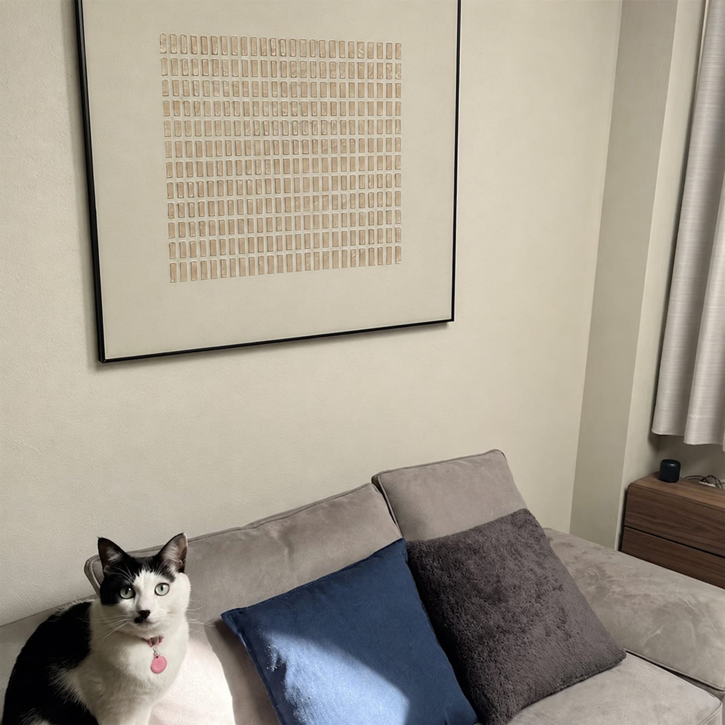 Customer photo review of Wabi Sab Textured Canvas Art #WS908