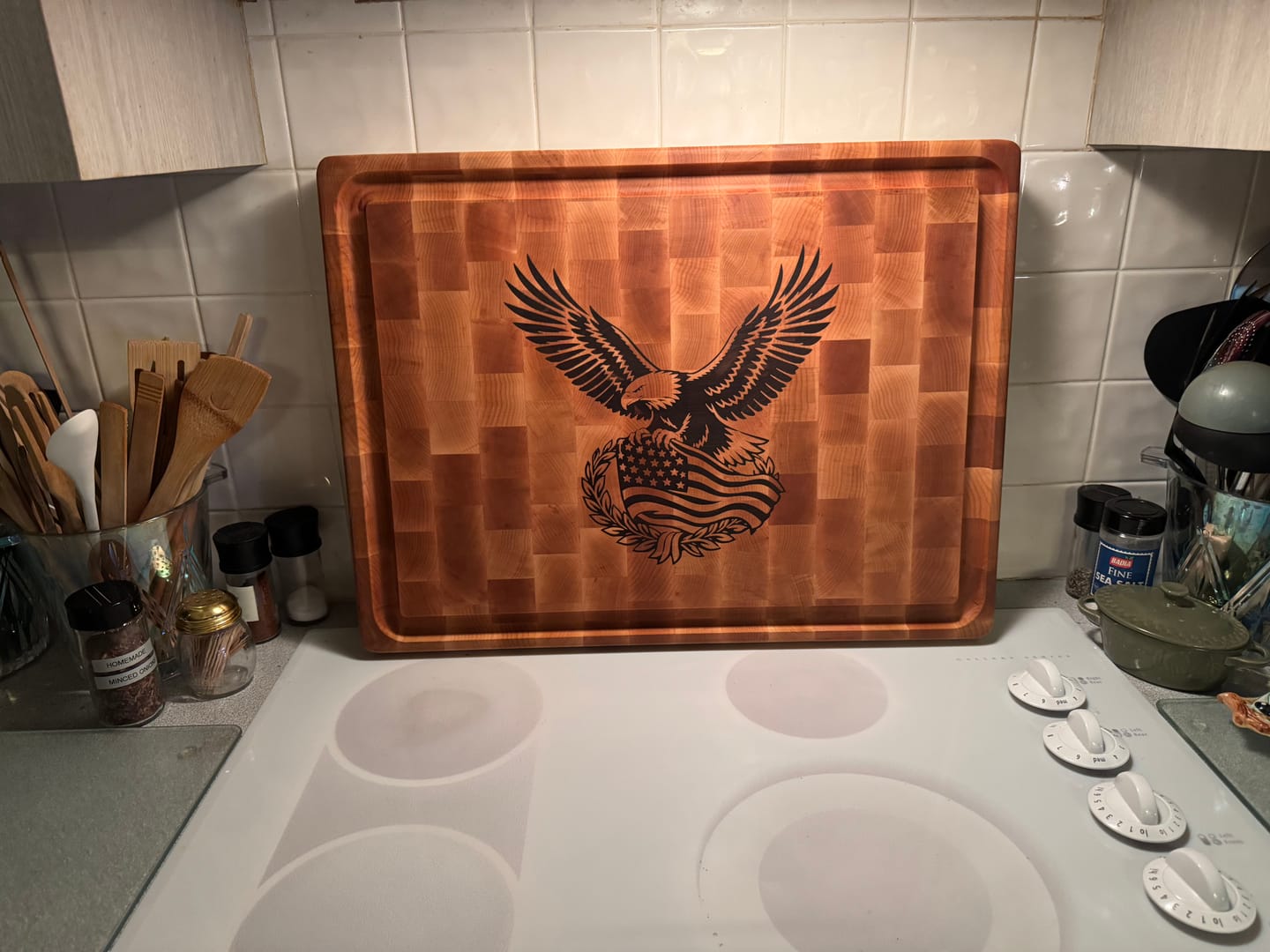 Customer photo review of MAMMOTH Endgrain Base (24"x18"x2.25in)