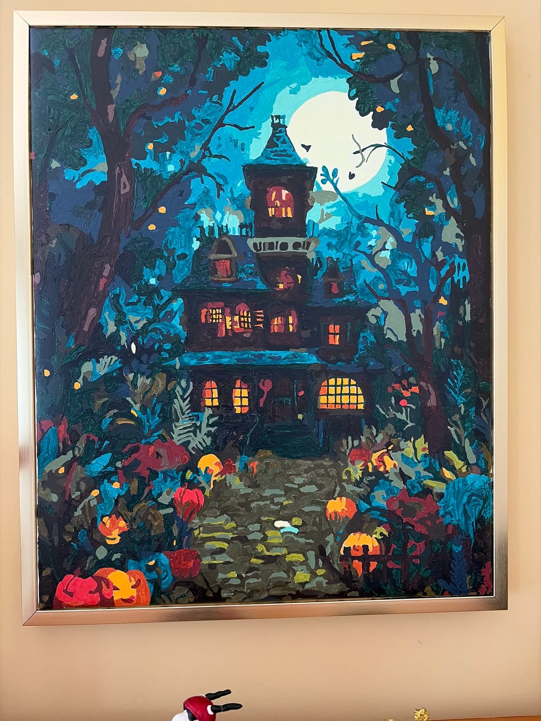 Customer photo review of Haunted house | Paint by Number