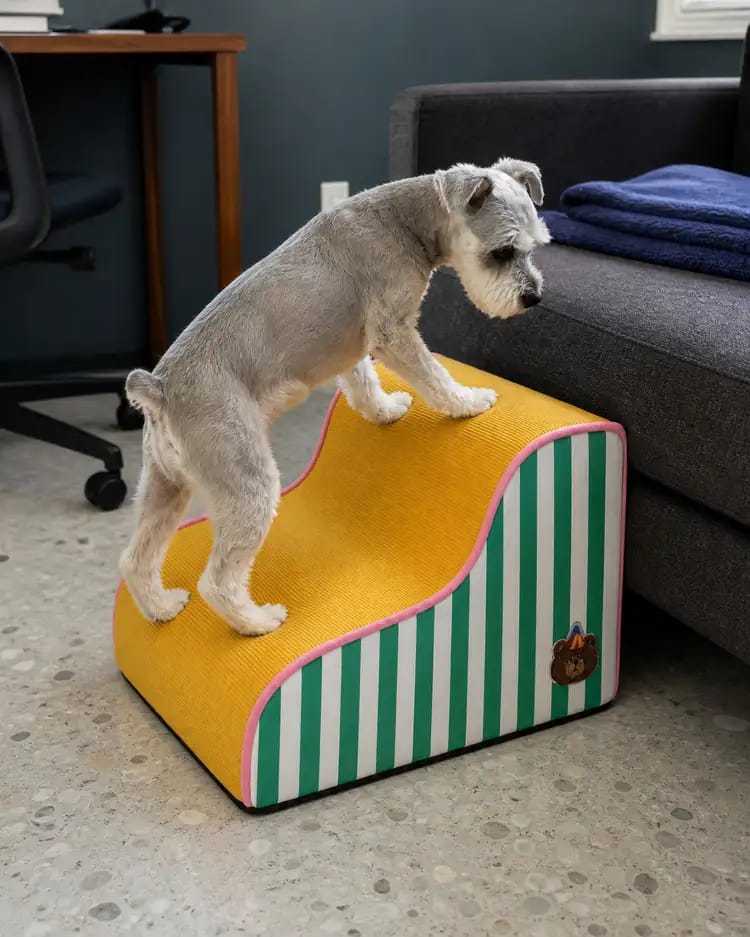 Customer photo review of Orthopedic Dog Stairs for Joint Relief