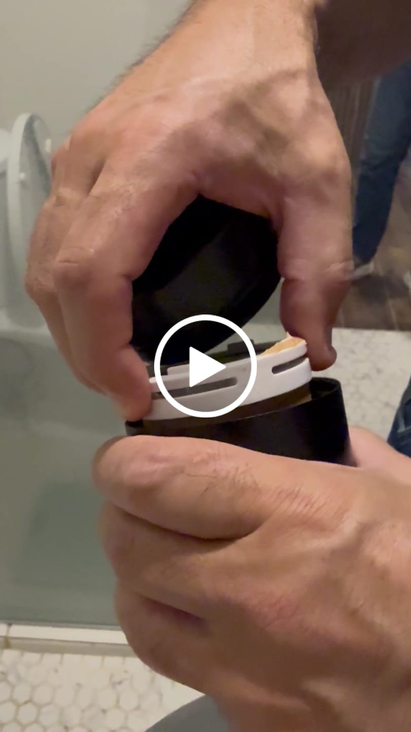 Customer video review of Filtro de regadera para piel y cabello