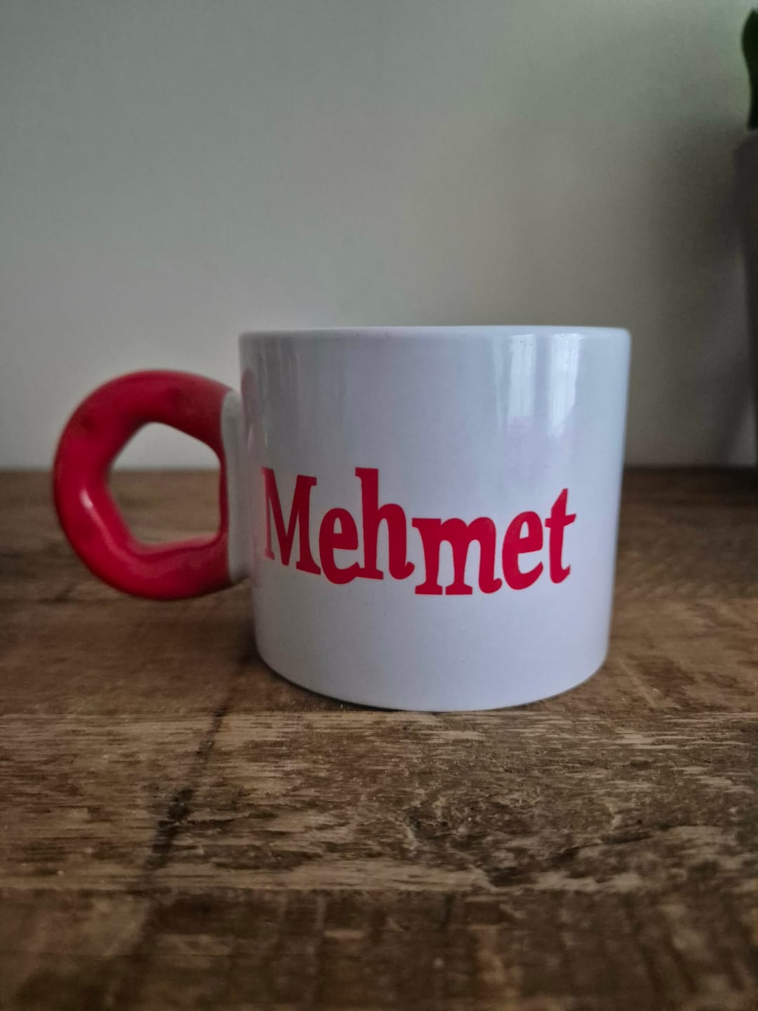 Customer photo review of Donut Handvat Mok 280 ml – Geschikt voor Sublimatie (Rood)