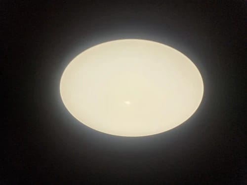 Customer photo review of 42/52-Inch Ceiling Fan with Transparent Blades and Remote