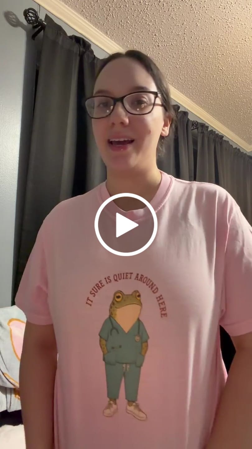 Customer video review of It Sure Is Quiet Around Here Frog T-shirt