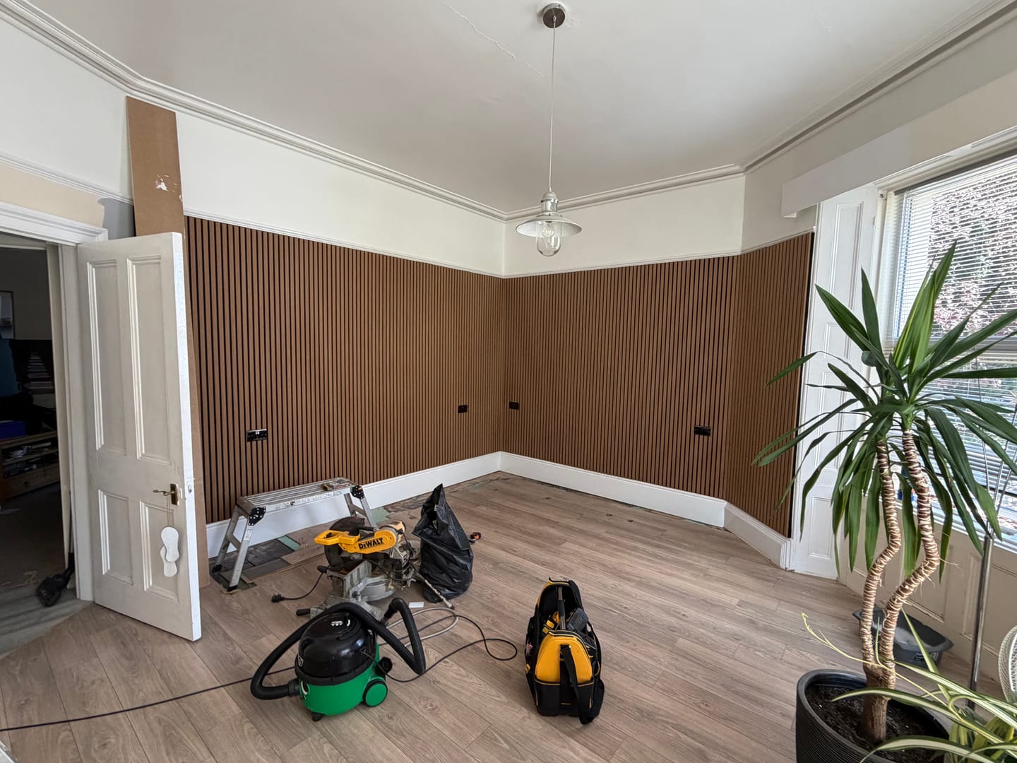 Customer photo review of Natural Oak Acoustic Wall Panel