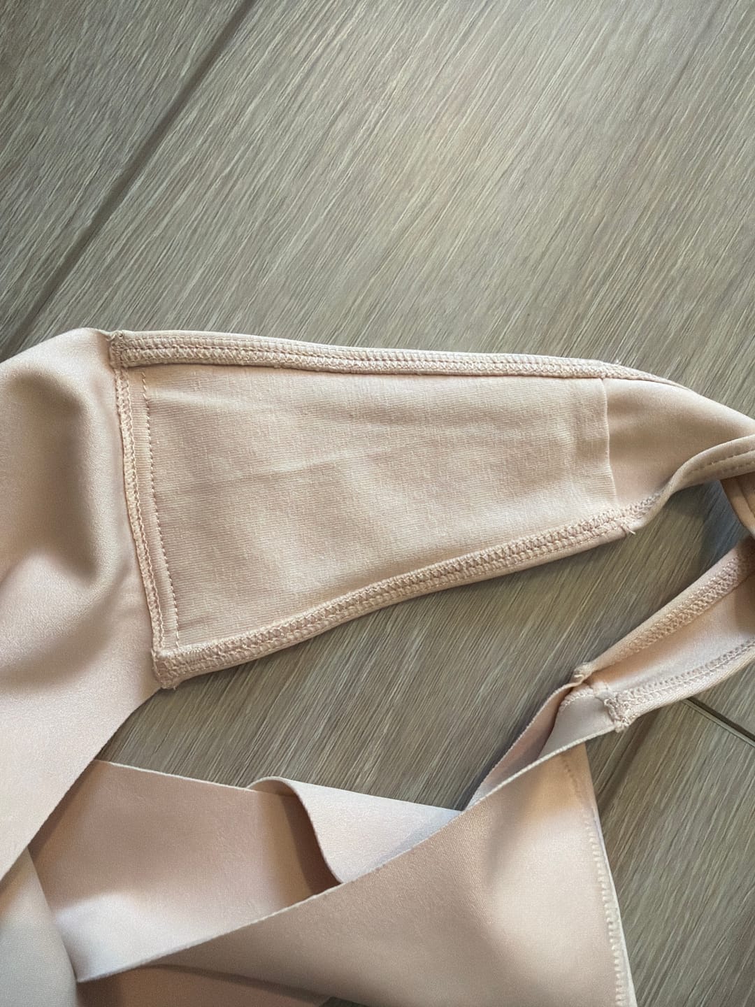 Customer photo review of Camel Toe Prevention Underwear - High-Rise Thong - Desert Sand