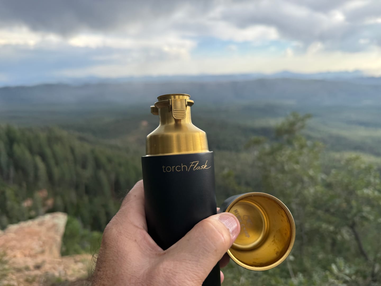 Customer photo review of High Camp Flasks Torch Flask 9oz Flip Lid