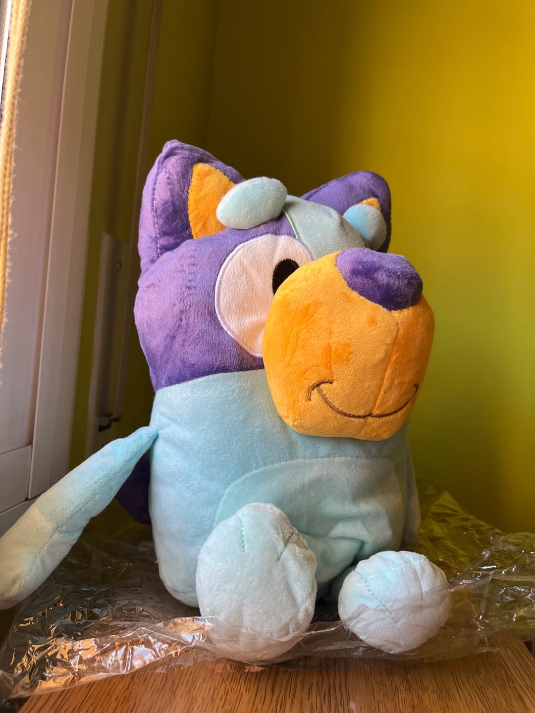 Customer photo review of Breathing Bluy Plush for Better Sleep