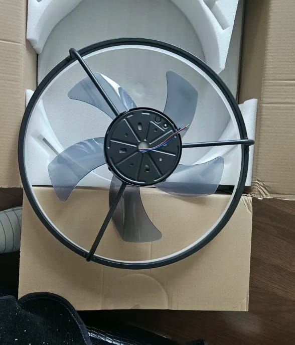 Customer photo review of 50cm Dimmable Ceiling Fan Light with Remote and Six Speeds