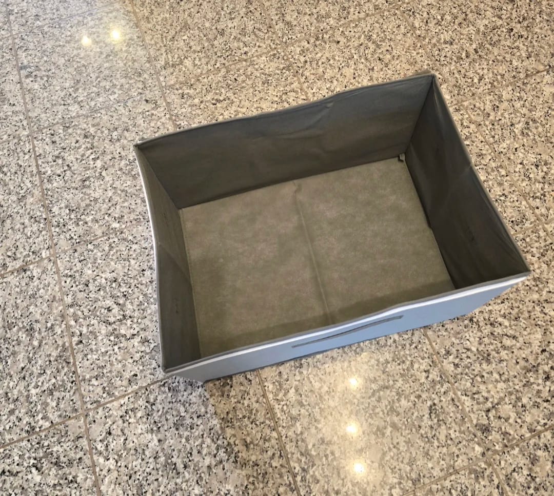 Customer photo review of Foldable Lockable Storage Box for Clothes, Blankets, and Toys